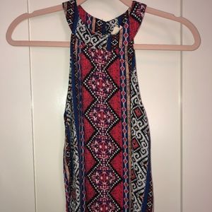 Tribal Print Halter Top